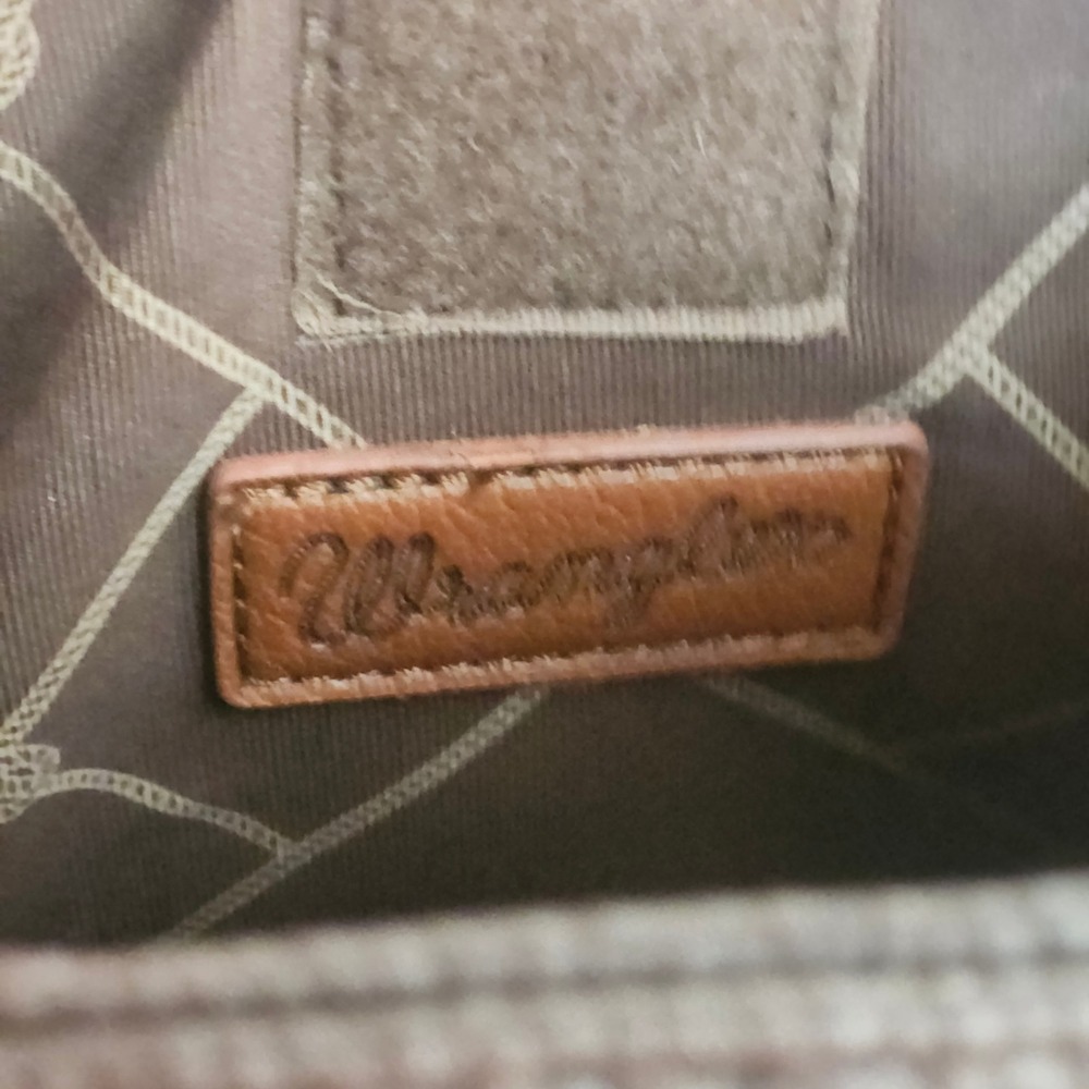 Wrangler Tote Bag Coffee Brown Faux Leather Western Cowgirl Cowboy Hat Charms CC - Picture 11 of 13